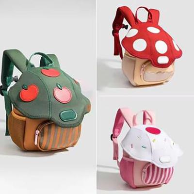 Cartoon Children Backpacks Kids School Bag for Kindergarten Mashroom Baby Travel Bags Girls Boys Accessories Small Size