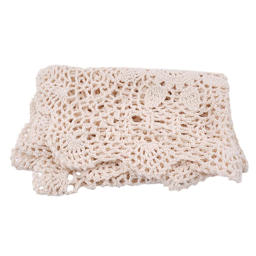Hot New Practical Tablecloth Table Cover Handmade Hotel Lace Table Cloth 40x60cm Vintage Cafe Cotton Countryside