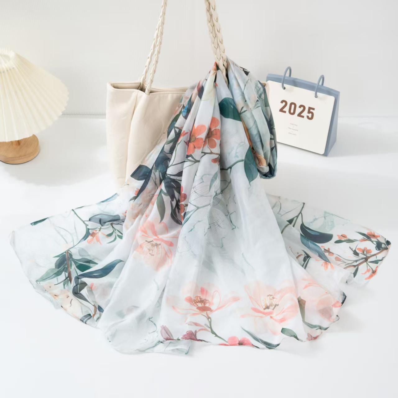 

Новый шелковый шарф женский модный пляжный пашмина буфанда форал женский шаль накидка бандана женские шарфы большой фуляр большая эшарпа 130x180cm