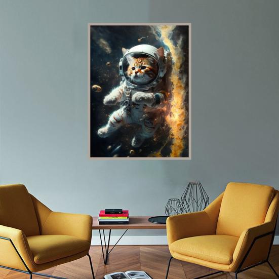 

Алмазный художественный набор, милый кот, узор, улучшение координации, восприятие, простая операция, вышивка, алмазная мозаика, искусство