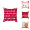 Luxurious Peach Skin Velvet Christmas Cushion Cover With Charming Santa Claus Print For Home