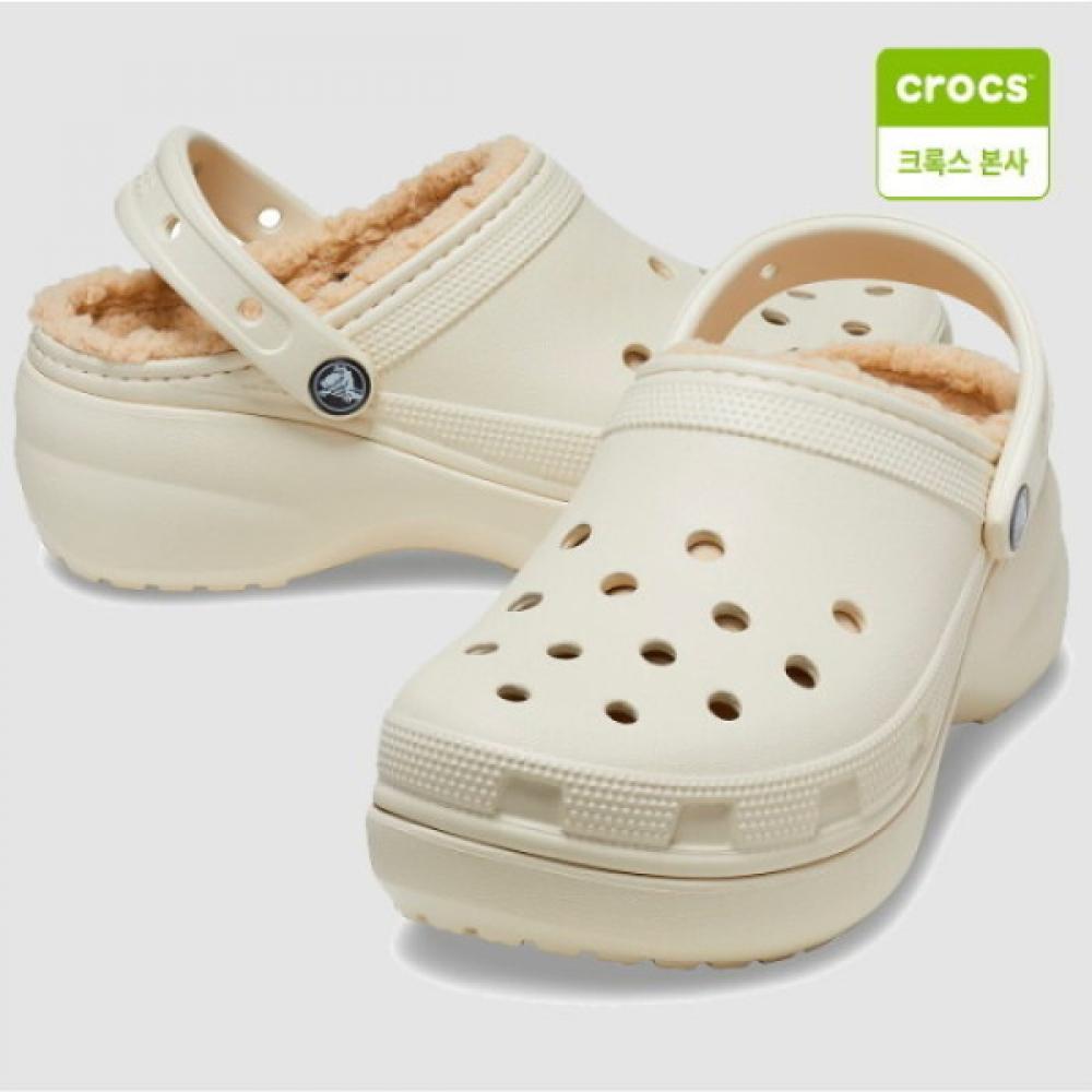 

CrocS Women S claSSic Lined Platform Bone 207938 2y2 W5(220)