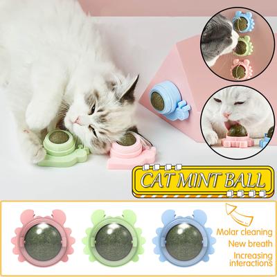 Kedi Nipeği Duvar Topları, Kedi Oyuncakları, Kedi Nipeği, Kediler İçin Duvar Silindiri, Diş Temizleme, İç Mekan Kullanımı İçin Doğal Döner