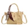 Coyoohouse Damen Lychee-Print PU-Leder Retro Eimer Tasche, 2-Wege, Eleganter Schal, Perfekt für Modebegeisterte und Studenten, Perfekt für
