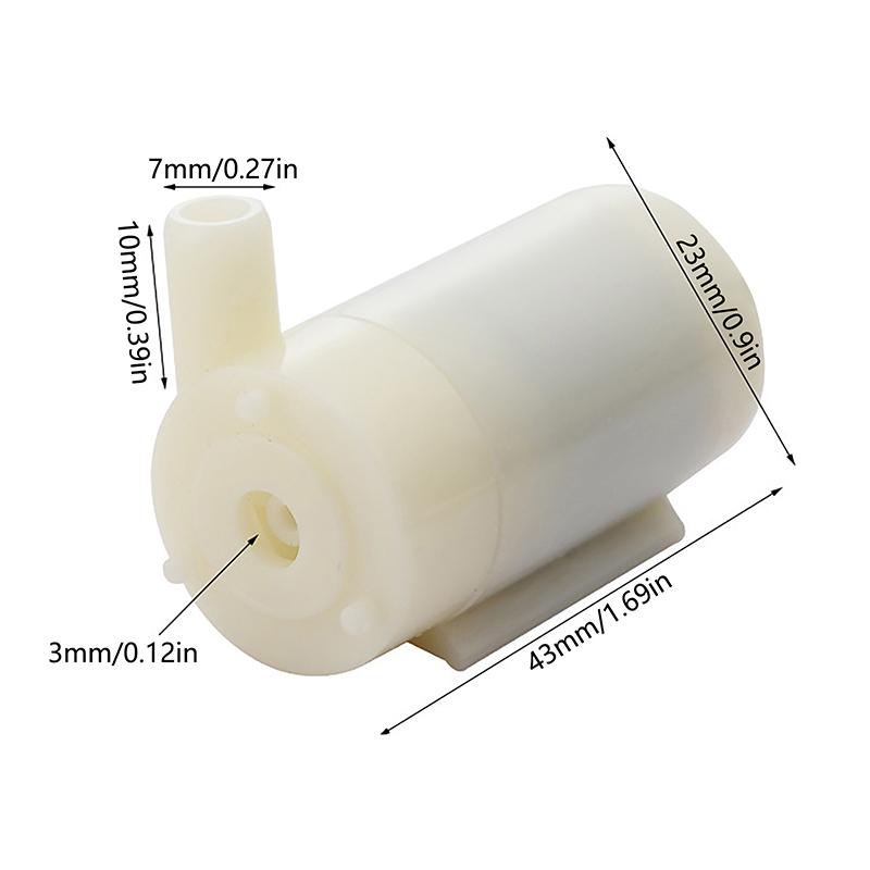 Dc 3V 5V Micro Submersible Motor Pump Silent Portable Submersible Water Pump For Fish Tank Fountain Aquarium Garden