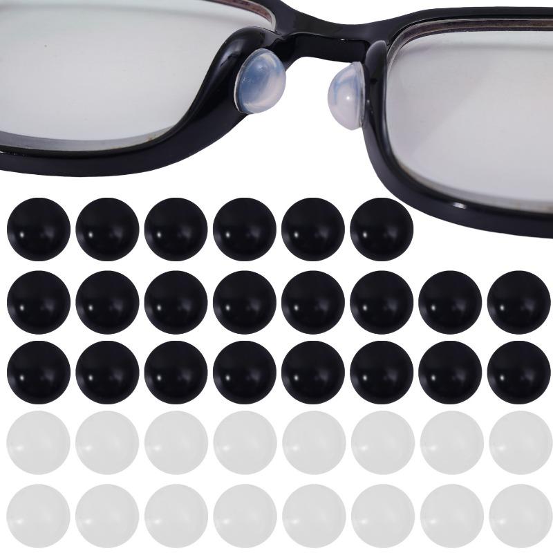 24pcs New Silicone Glasses Nose Pads Anti-Slip Soft Nose Pads Self Adhesive Eyeglasses Nose Holder Stickers Eyewear Accessories