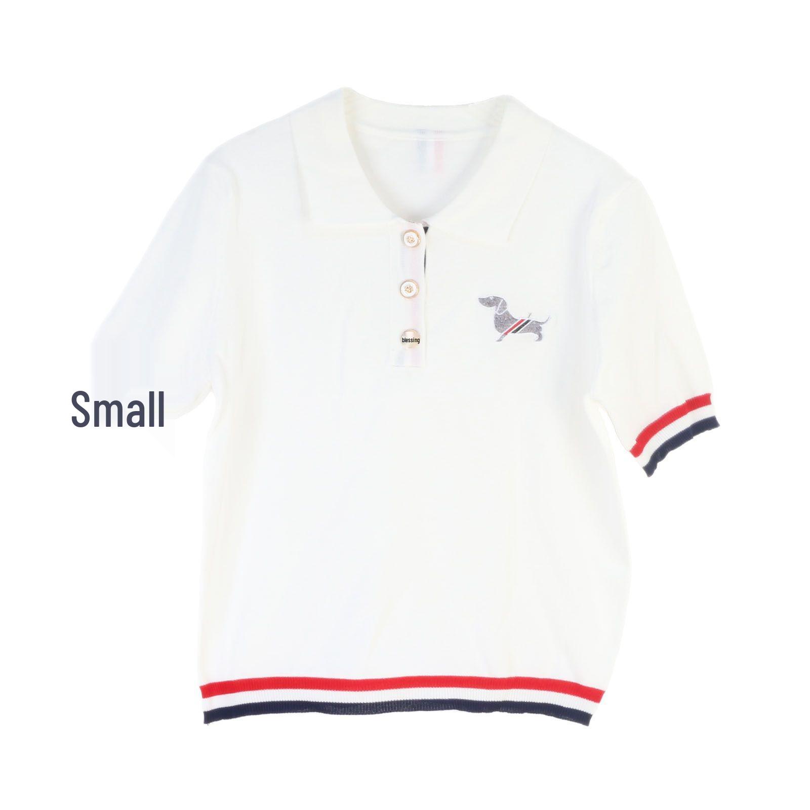 

Корейский трикотажный топ с коротким рукавом и круглым вырезом, в стиле колор-блок, с четырьмя полосками - Унисекс, повседневная одежда для весны/лета Medium