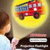 Puzzle Design Projection Flashlight 80 Patterns Cartoon Projector  Baby Development