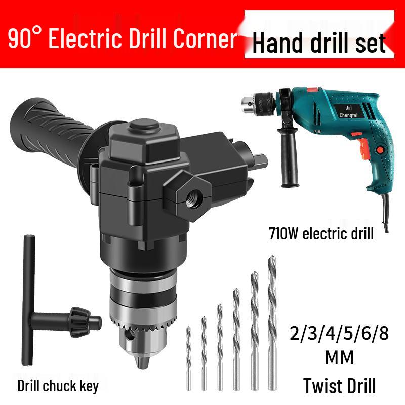 90-Degree Universal Right Angle Electric Screwdriver Drill Bit Adapter