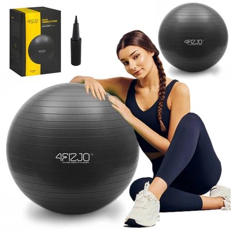 85 cm inflatable gymnastic ball - black