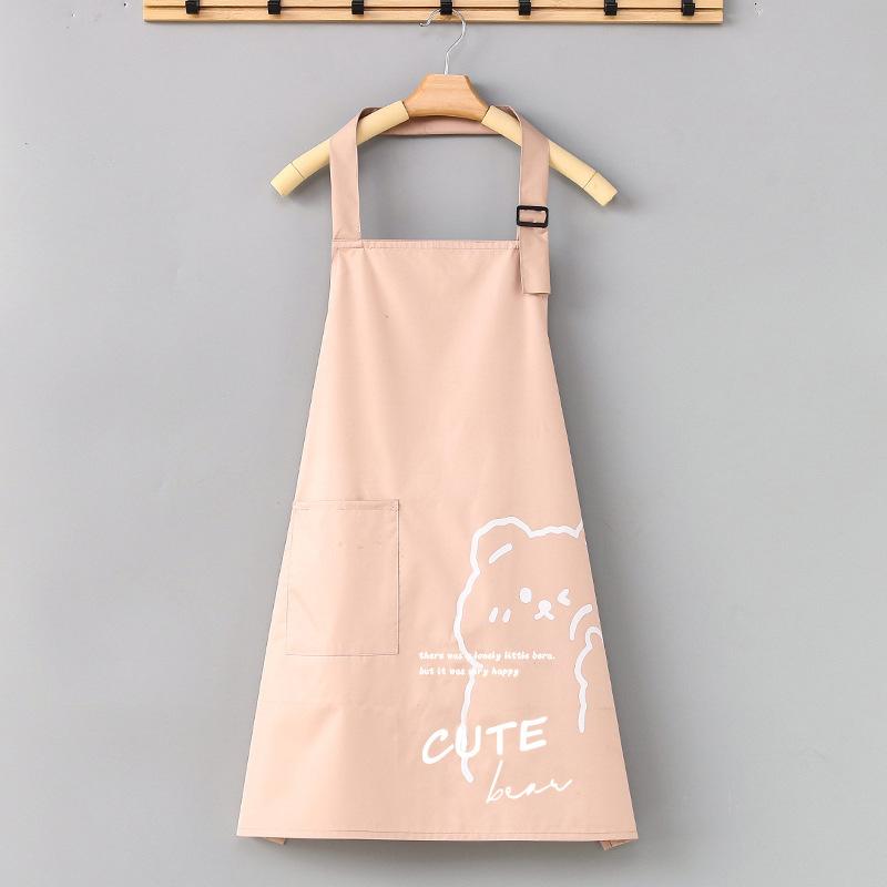 Household kitchen apron waterproof and oil-proof women's fashion new foreign style Internet celebrity apron waist catering cooking overalls