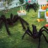 1pcs color and black giant fake spider Halloween horror decoration is suitable for courtyard parties and room decoration.