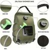 1pc 20L Portable Solar Shower Bag-Foldable, Waterproof And Durable PVC Material-Suitable For Outdoor Camping And Hiking