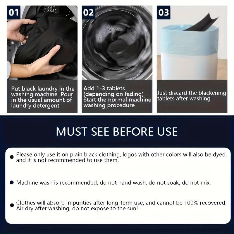 5-30Pcs Clothing Brightening Sheets Laundry Black Color Enhancer Sheets For Dark & Black Fabrics Laundry Paper Prevents Fading