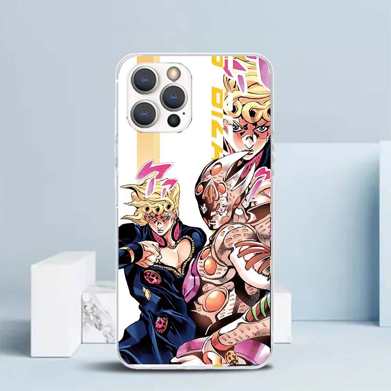 JoJo Bizarre Adventure Anime Soft Cover for iPhone 16 17 Air 15 14 Pro Max 16E Phone Case 13 Mini 12 11 7 SE 8 Print Pattern Fit