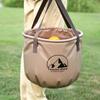 1pc Handheld bucket Outdoor Foldable Waterproof Sink bucket Portable Travel Camping Fishing storage bucket