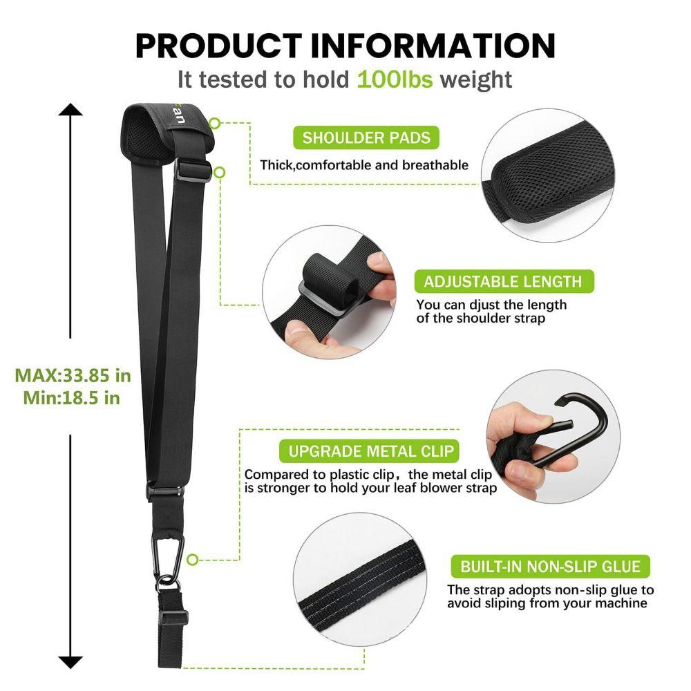 Adjustable Lawnmower Strap Nylon Weed Eater Strap For Grass Trimmer Pruning Machine