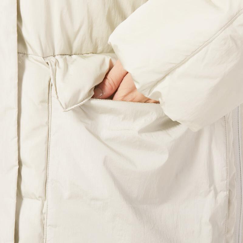 Puma Solid Color Casual Long Down Jacket With Large Pockets Women Outerwear White 621696-17