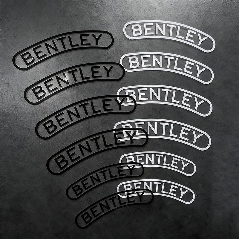 1 Set B-Bentley-Y Bremssattel Aufkleber Auto Logo Bremsen Dekorativer Aufkleber Für Bentley Flying Spur Continental GT Bentayga Mulsanne
