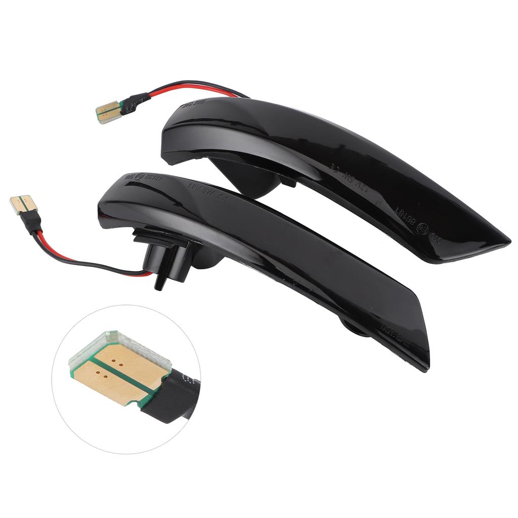Pair Rear View Mirror Turn Signal Dynamic LED Flowing Light Blinker Fit for Ford Focus MK 2 3