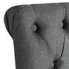 Dining Room Chairs 4 Pcs Dark Grey Fabric