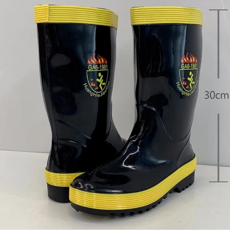 Man Shoes Non-slip Rain Boots for Men Pvc Waterproof Gumboots Teenagers Wear-resistant Galoshes City Wide Toes Plastic Wellies