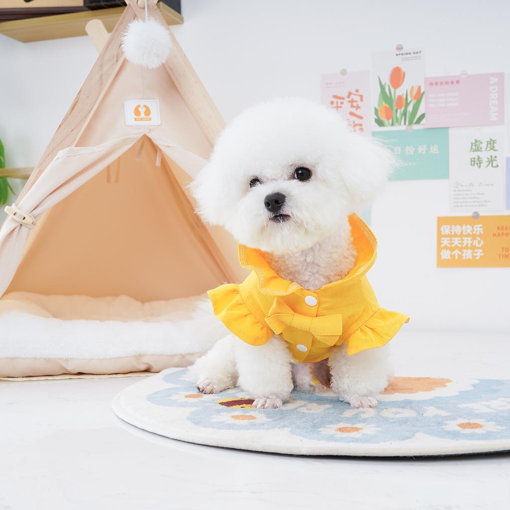 Cute Pet Clothing Spring Summer Puppies Cat Vests Teddy Bears Small Dogs Bows Daisies Sweet Lace Dog Supplies