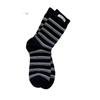 Gestreifte Stoffetikett Socken, Damen Mittelschaftsocken, Trendige Reine Baumwolle Frühling und Herbst Color-Blocked Socken, Winter Frottee Lange Socken