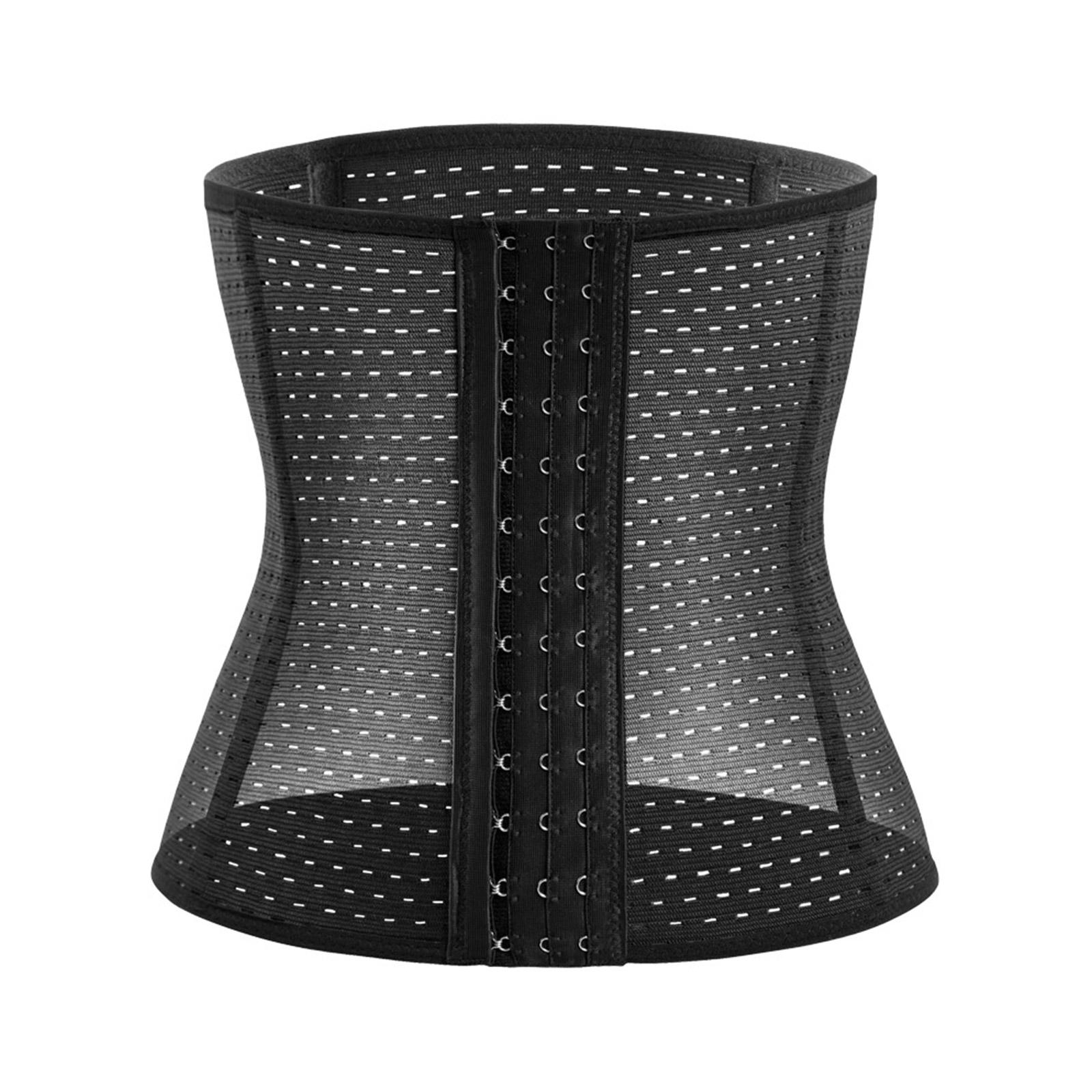 

Женский тренажер для талии, дышащий сетчатый корсет для тренировок, корсет под грудью, триммер для талии, песочные часы, формирователь тела, спортивный пояс 2XL чёрный