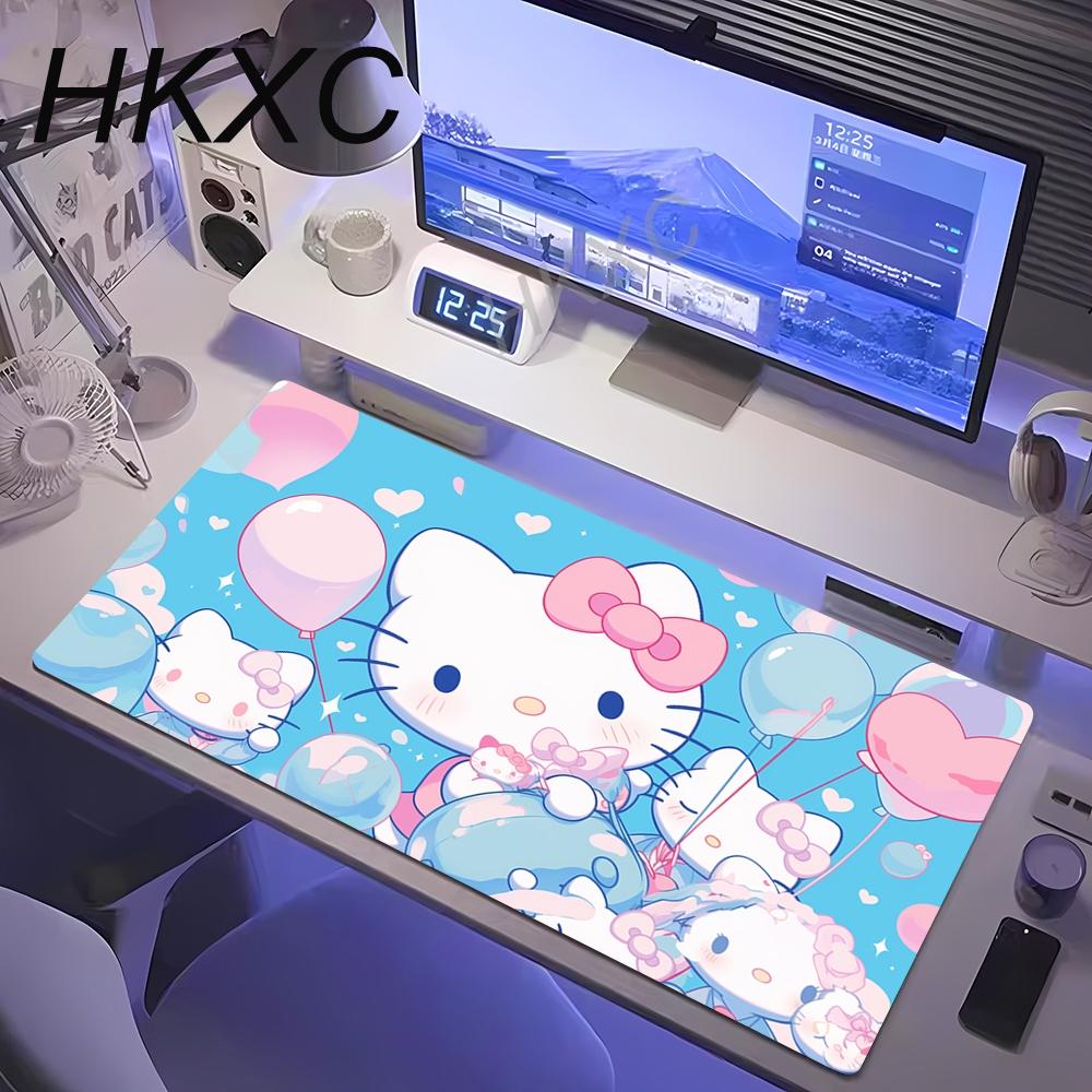 Cartoon Cute Hellokitty Pink Mouse Pad Pc Nonslip Mousepad Oversize Anime Girl Computer Table Mat Esports Game Keyboard Mats