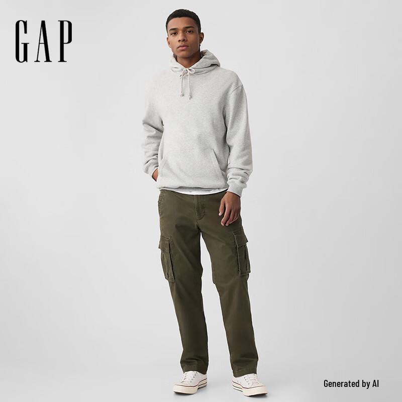 Gap Men's 2025 Fall Multi-Pocket Cargo Khaki Pants