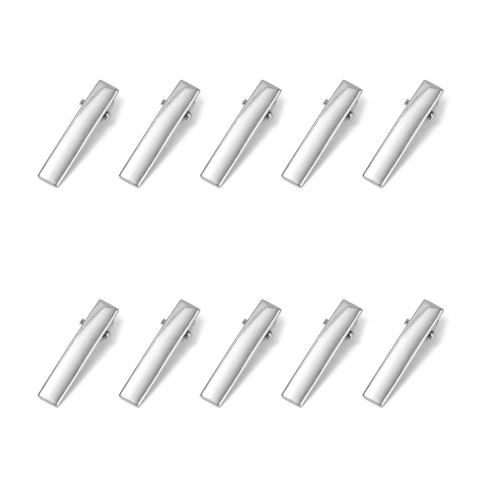 

10pcs Metal Hair Clips Women Hairpins Barrette Ornament DIY Making Headwears Pinch Professional Makeup Hair Styling Tools 3.2cm-10pcs