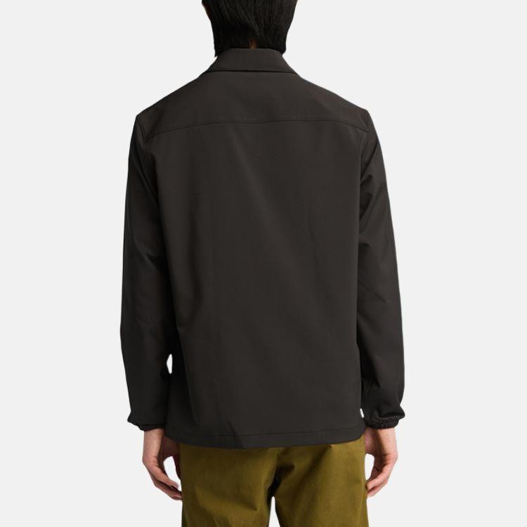 Timberland Outdoor Solid Color Simple Loose Fit Long Sleeve Shirt Men Shirts Black A2JJR001