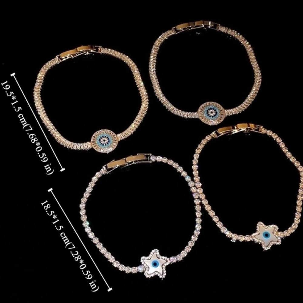 Star Round Devil's Eye Devil's Eye Bracelet Banquet Clothes Jewelry  Valentine's Day Gift