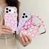 Popular small fresh flower summer mobile phone case girls high value iPhone17PM two-in-one protective case