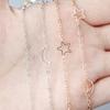 5Yard/Roll 2mm Hollowout Star Moon Link Chain Metal Copper Dangle Charm Chains For Jewelry Making DIY Bracelet Necklace Supplies