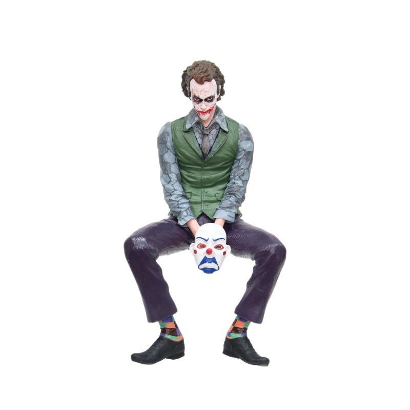 Neue Joker Heath Ledger Actionfiguren Auto Dach Dekoration Tragbare Wilde Maske Statue Modell Auto Puppe Spielzeug Sammlung Weihnachtsgeschenk