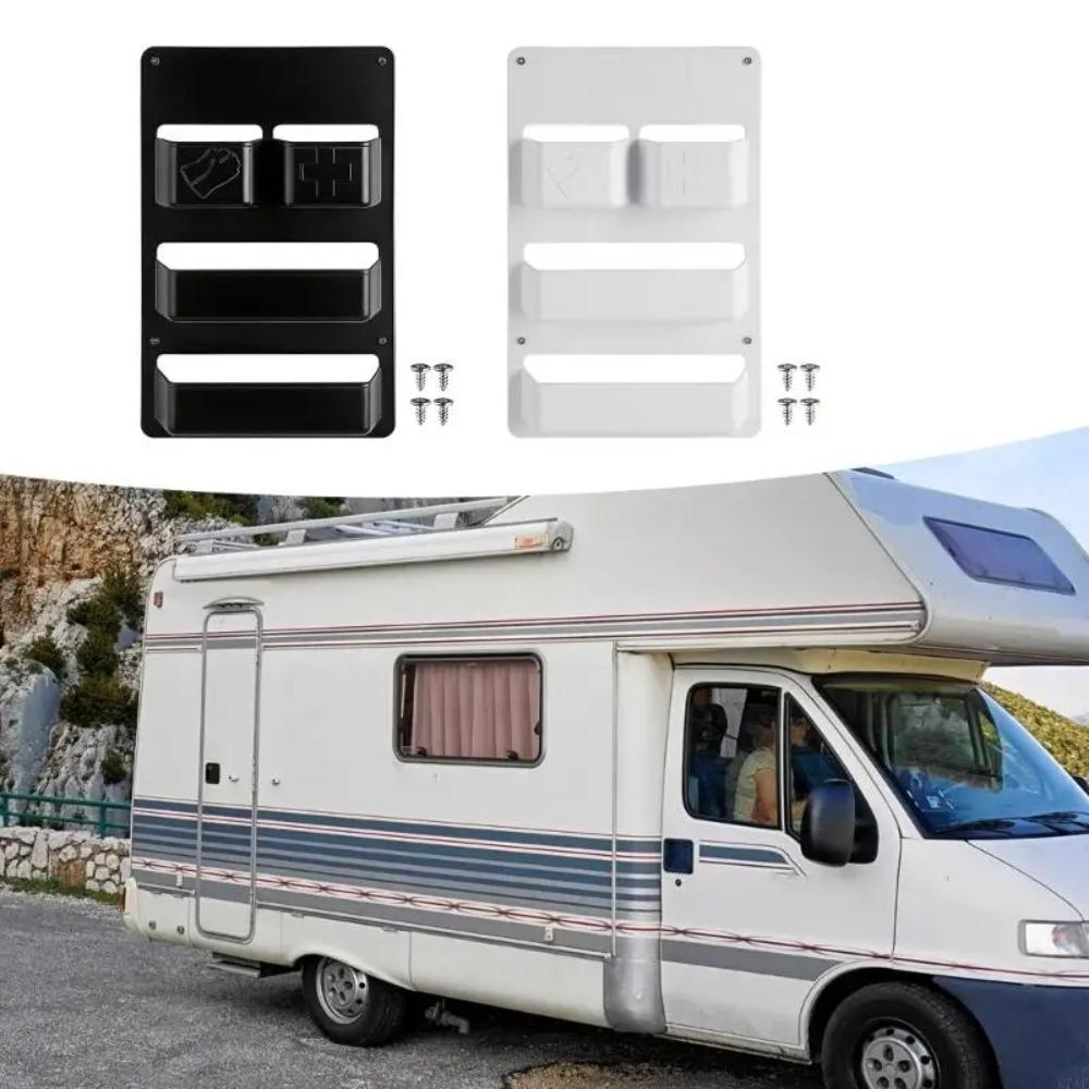 For Accessories Compartment Holder for Biodegradable Powder RV Toilet Storage Box Waste Tank Door Organizer Rack RV
