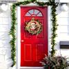 Świąteczny drewniany znak z gorącą czekoladą i wzorem Świętego Mikołaja - Powitalny znak Navidad na drzwi wejściowe, dekoracja do zawieszenia na ścianie - Idealna ozdoba świąteczna