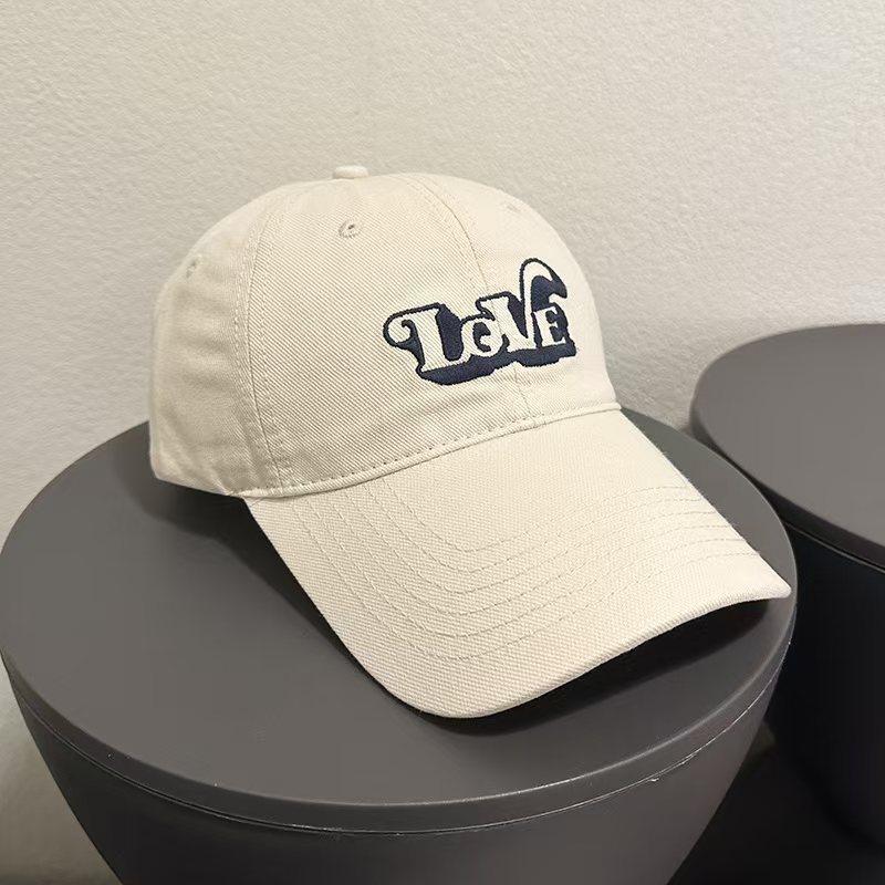 Korean Style Embroidered Baseball Cap for Men and Women - Versatile, Trendy, Sun Protection Hat