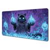 Magic Black Cat And Crystal Ball Mtg Playmat Magic Card Battle Mat 35x60cm Tapete Magic Mtg Nonslip Durable Stitched Edge
