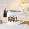 Tis The Season Enamel Mug Pumpkin Spice Fall Coffee Mug Cute Autumn Coffee Latte Cup Campers Gifts Ideas Cup Autumn Drinks