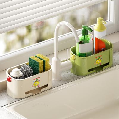 Kitchen Draining Sponge Rag Sink Bowl Countertop Large-capacity Rag Dishwashing Storage Rack