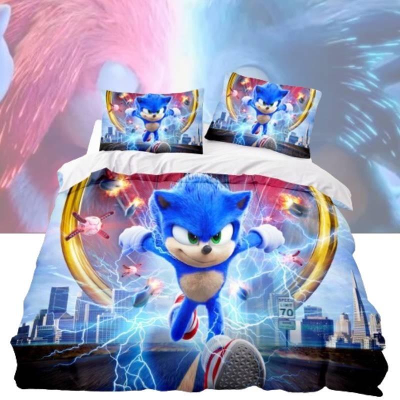 Hochauflösender Digitaldruck 3-teiliges Bettlaken-Set für US-Größe Bett Moderner minimalistischer Stil