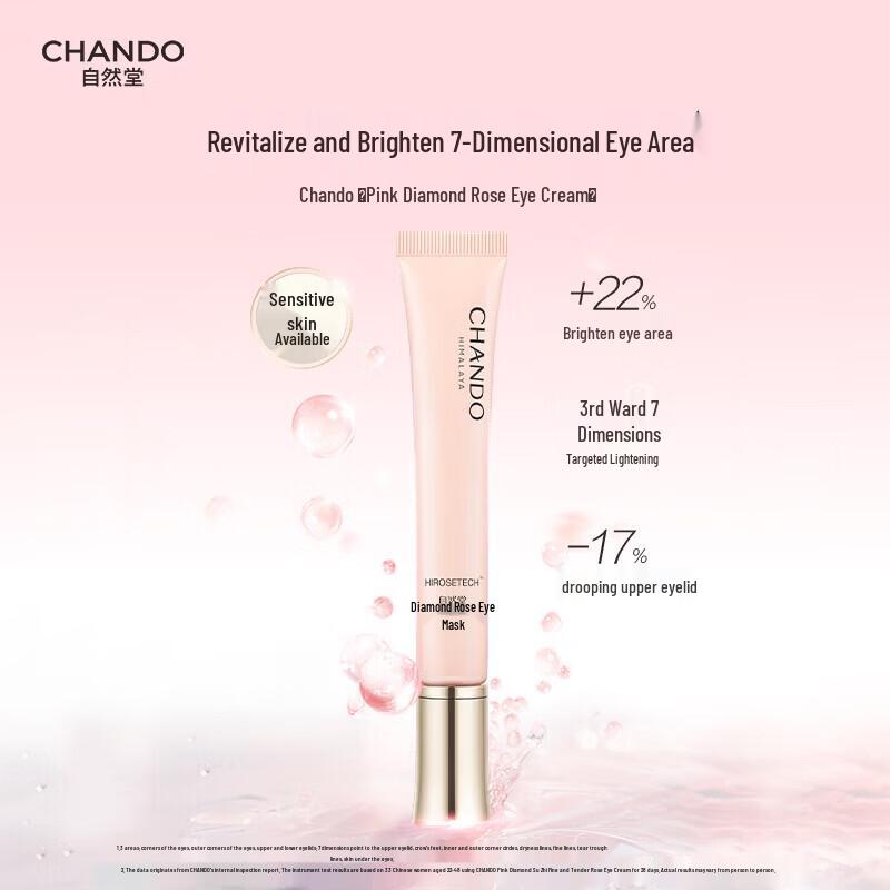 CHANDO Pink Diamond Firming & Smoothing Rose Eye Cream 18g