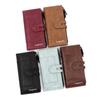 Portefeuille Long Mode Femme - Style Européen Américain Cuir PU Multi-Cartes, Poche pour Téléphone Incluse