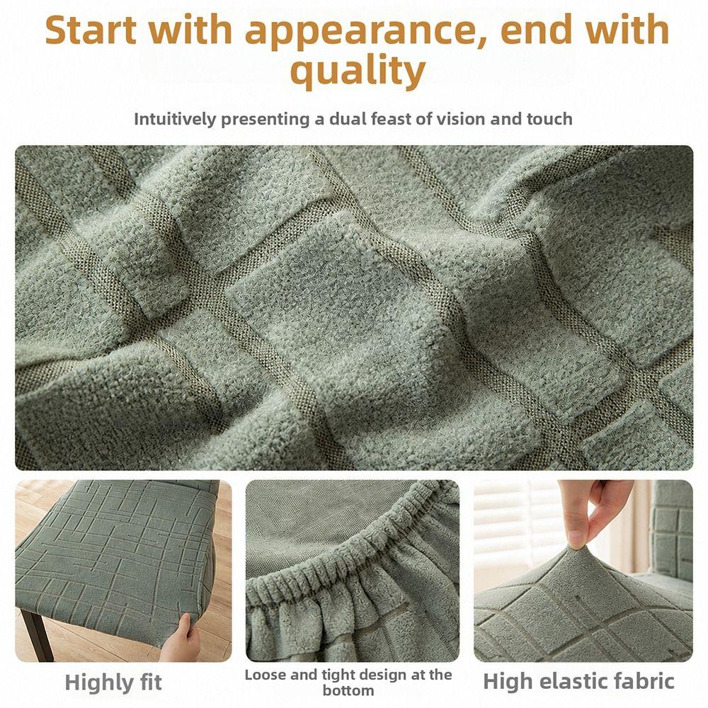 Waterproof Stretch Seat Covers Washable Table Chair Cover Chair Seat Cover for Square Chairs