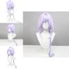Genshin Impact Qiqi Zombie Cosplay Wig Long Purple Hair Halloween Party Prop