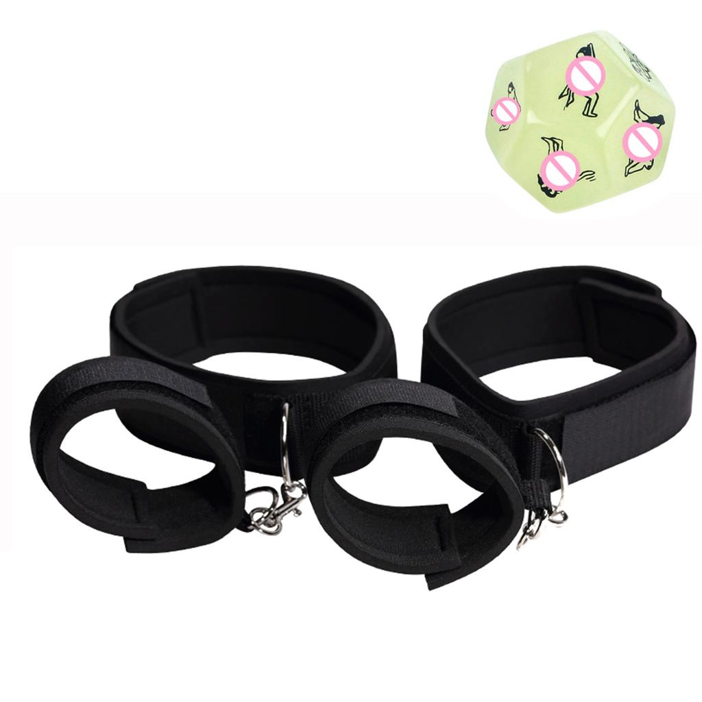 Bondage Handcuffs with Luminous Dice Sex Toys For Women Restraints Ankle Cuff Handcuffs Erotic Accessories Sex Toys