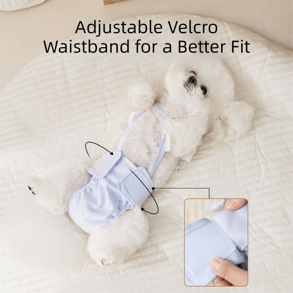 Breathable Pet Jumpsuit Adjustable Pet Sanitary Pants Female Dog Shorts Incontinence